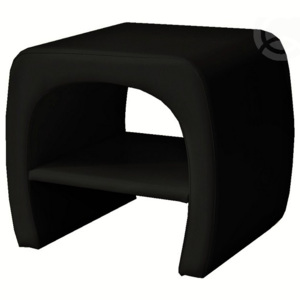 Smartshop Noční stolek ORLEANS, černá ekokůže