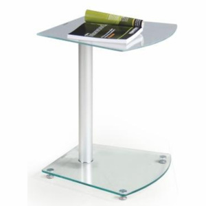 Halmar Konferenční stolek RUBY, kov/sklo