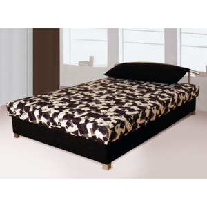 Čalouněná postel s úložným prostorem Zita - Černá