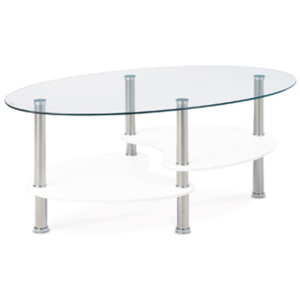 Autronic Konferenční stolek ACT-007 WT, sklo/bílá