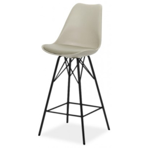 Barová židle GINA 9361-883+PORGY BAR 9340-824 (béžová/černá)