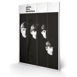 Dřevěný obraz The Beatles - With The Beatles, (40 x 59 cm)