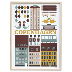 Plakát Copenhagen 30x42