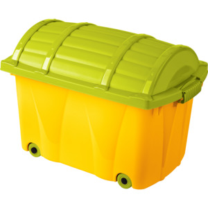 Keeeper Úložný box na kolečkách, 42 l - žlutý