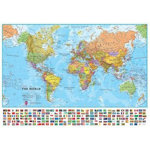 Svět politický - nástěnná mapa 1:40 000 000