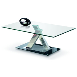 Halmar Konferenční stolek XARA, kov/sklo