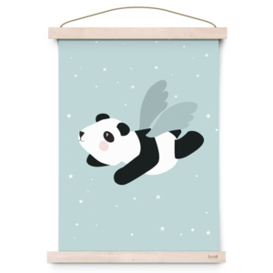 Plakát do dětského pokojíčku Flying Panda A3