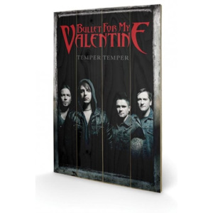 Dřevěný obraz Bullet For My Valentine - Group, (40 x 59 cm)
