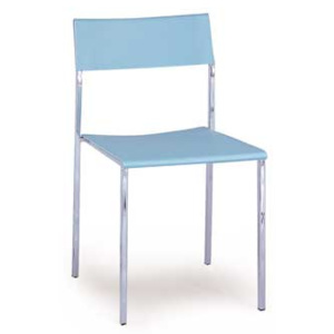 Autronic Kovová židle CT-222 BLUE plastová modrá