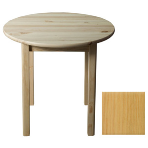 Stůl průměr 70 cm nr.3, masiv borovice/moření olše