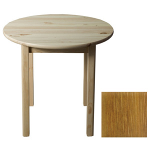 Stůl průměr 90 cm nr.3, masiv borovice/moření dub