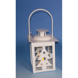 OEM D33565 Vánoční dekorace - mini lucerna strom - 1 LED