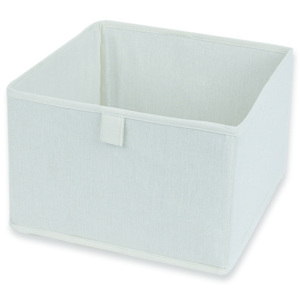 Bílý textilní úložný box JOCCA, 28 x 28 cm
