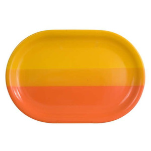 Banquet Talíř ovál oranžovo/žlutý 35,5 cm