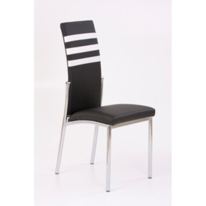 Halmar Židle K54, černá/krémová