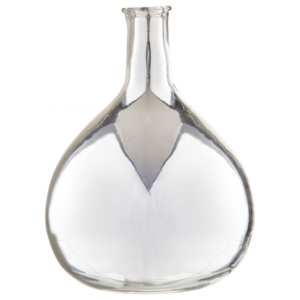Velká skleněná lahev Silver 30 cm