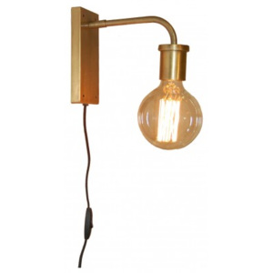 Industrial style, Mosazná nástěnná lampa 19x9x23cm (992)