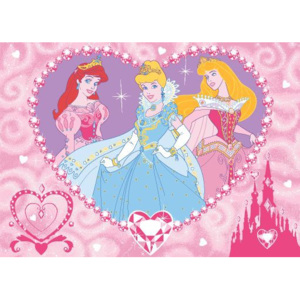 Koberec - Disney Princess-19 Princess Jewels, 95x133cm (růžová)
