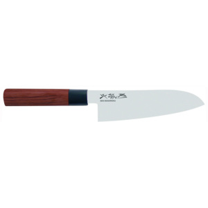 Nůž na zeleninu Red Wood 17cm Santoku Kai