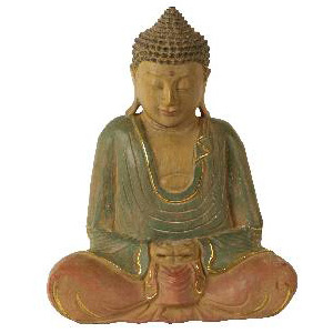 Buddha - Dřevo 32cm