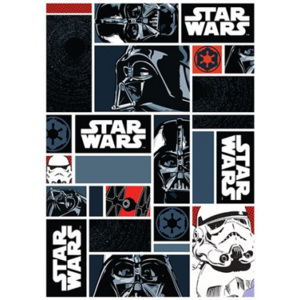 Koberec - Disney Star Wars - 01 Icons, 95x133 cm (černá)