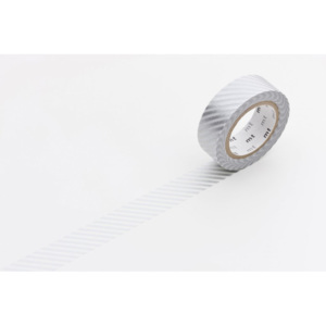 Designová samolepicí páska Stripe silver