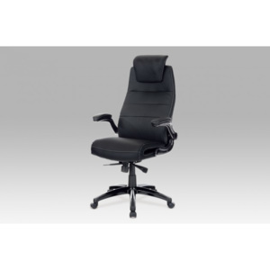 Smooth - Kancelářská židle (černá, koženka)