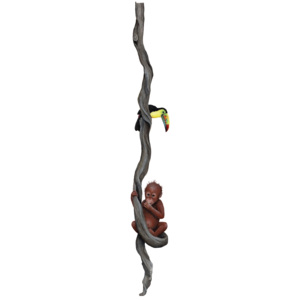 Samolepící dekorace Liána, orangutan, toukan