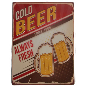 Cedule na stěnu Novita Cold Beer