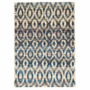 Vlněný koberec Ikat H7 Blue, 120x180 cm