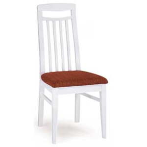 Autronic Dřevěná židle bílá, BE810 WT- BEZ SEDÁKU
