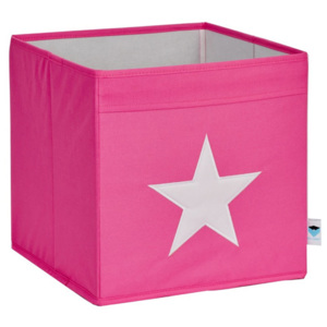 STORE !T Úložný box Hvězdička, 33x33x33 cm - růžový