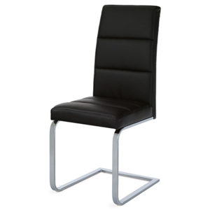 Autronic Jídelní židle B931N BK, koženka černá/chrom