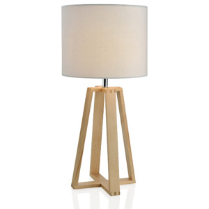 Andrea house - Lampa bílá/dřevěná, průměr 25x38cm(IL15172)