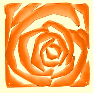 ROMANCE závěsné dekorace, dělící stěna KOZIOL (Barva transp oranžová)