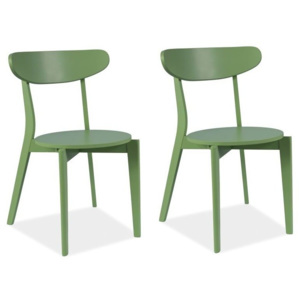 Sada 2 jídelních židlí Coral Green