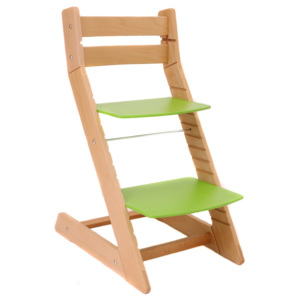 WOOD PARTNER Rostoucí židle MONY natur lak - zelená