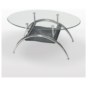 Konferenční stolek Sandra, chrom/sklo