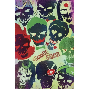 Plakát, Obraz - Suicide Squad: Sebevražedný oddíl - Skulls, (61 x 91,5 cm)