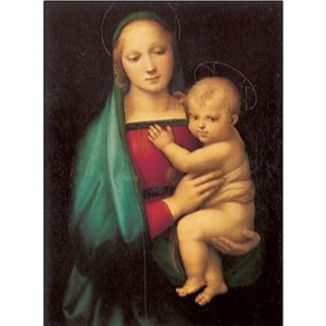 Obraz, Reprodukce - Rafael Santi - Madona del Granduca, 1505, Raffaello, (35 x 50 cm)