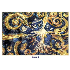 Plakát, Obraz - DOCTOR WHO - exploding tardis, (140 x 100 cm)