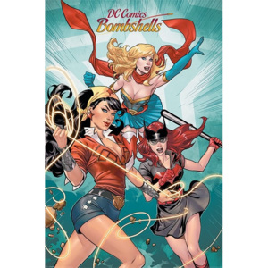 Plakát, Obraz - DC Comics Bombshells - Group, (61 x 91,5 cm)