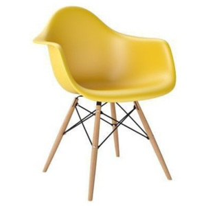 Designová židle DAW žlutá A62281 CULTY plus