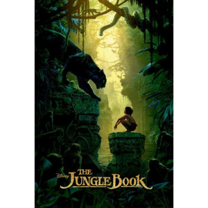 Plakát, Obraz - Kniha džunglí - Bagheera & Mowgli Teaser, (61 x 91,5 cm)