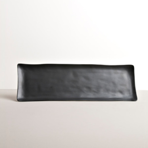 Černý sashimi talíř MODERN 33 x 11 cm