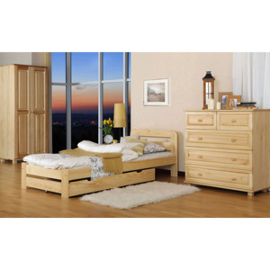 Dřevěná postel Lidia 140x200 + rošt ZDARMA