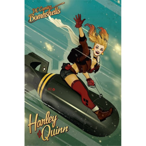 Plakát, Obraz - DC Comics Bombshells - Harley Quinn Bomb, (61 x 91,5 cm)