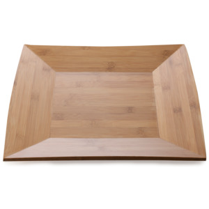 Čtvercový dřevěný talíř Bamboozled 30 x 30 cm
