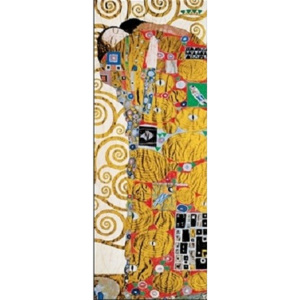 Obraz, Reprodukce - Naplnění (Objetí) část - vlys z paláce Stoclet, 1909, Gustav Klimt, (35 x 100 cm)