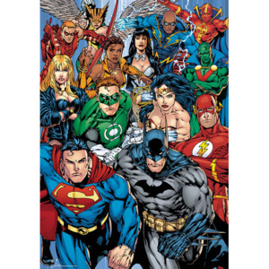 DC Comics - Collage - Metalický plakát, (47 x 67 cm)